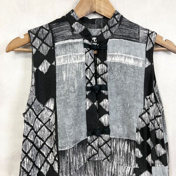 Jams World Womens Maxi Dress Size XSmall W335-Nori‎ Geometric USA Beach Resort - Picture 3 of 11